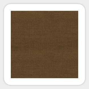 Medium Brown Christmas Burlap Cloth Sticker